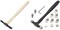 Embossing Hammer & Small Precision Hammer Set with 11 Interchangeable Heads for Gold and Silver